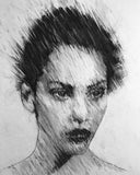 Adore- Charcoal Drawing - 76cm x 51cm