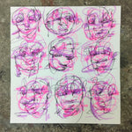 Neon Sketch Collection 2 - 20cm x 21 cm