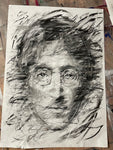 John Lennon- Charcoal Drawing - A2