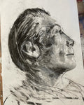 Charlie Watts- Charcoal Drawing - A2