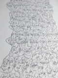 Lucid Faces #1 - original ink on paper- A2