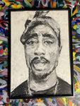 Tupac Shakur- Charcoal Drawing - A2