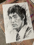 Bruce Lee- Charcoal Drawing - A2