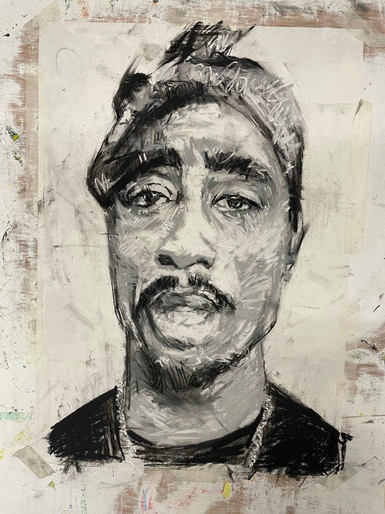 2pac Drawing Rapper Tupac Sketch